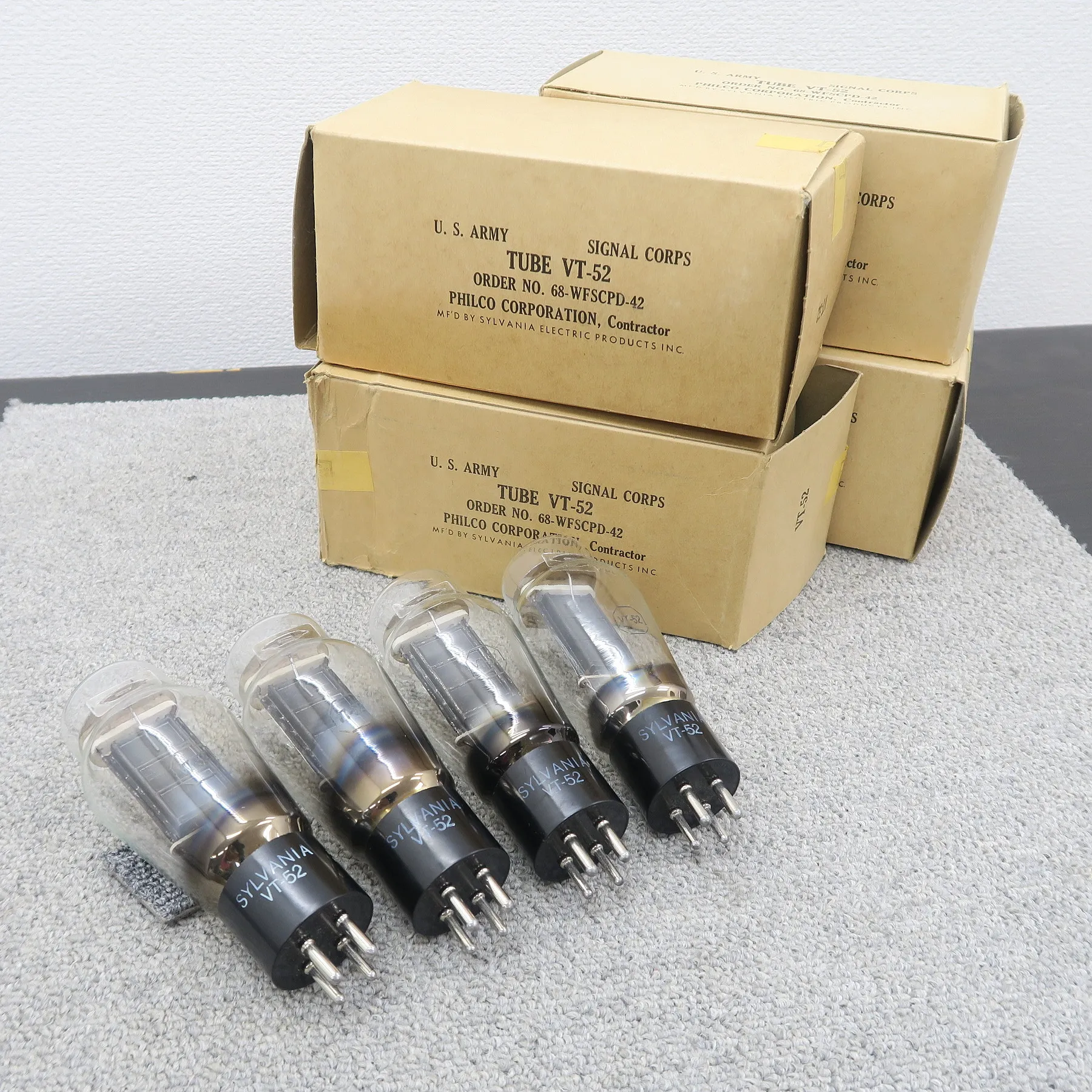 SYLVANIA VT-52 真空管 4本セット シルバニア
