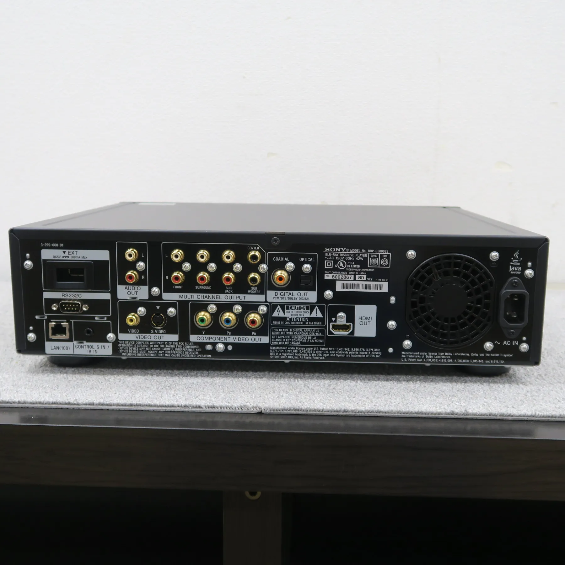 SONY BDP-S5000ES BDプレーヤー ソニー @59430｜中古オーディオ販売