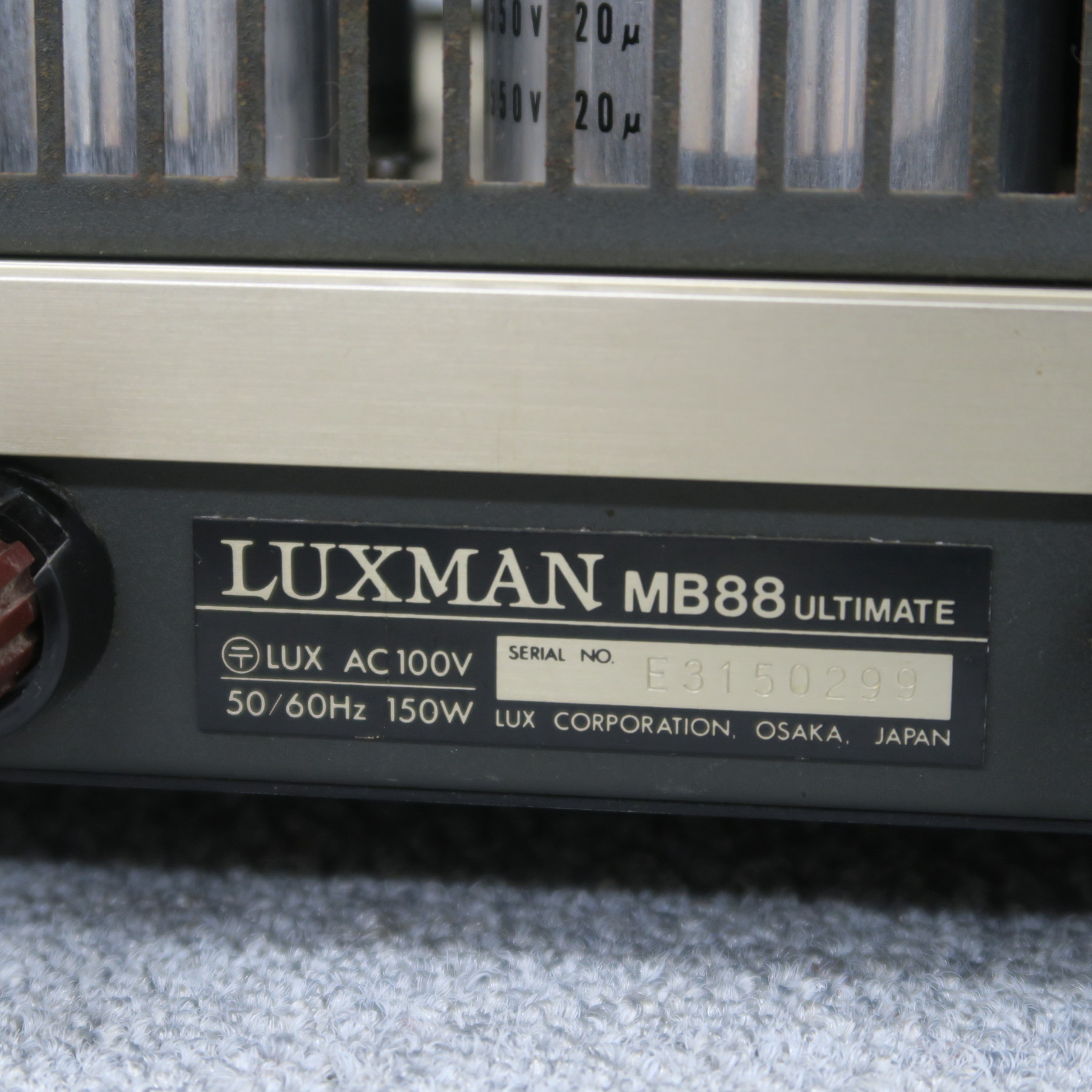 ジャンク】LUXMAN MB88u パワーアンプ ラックスマン @59150