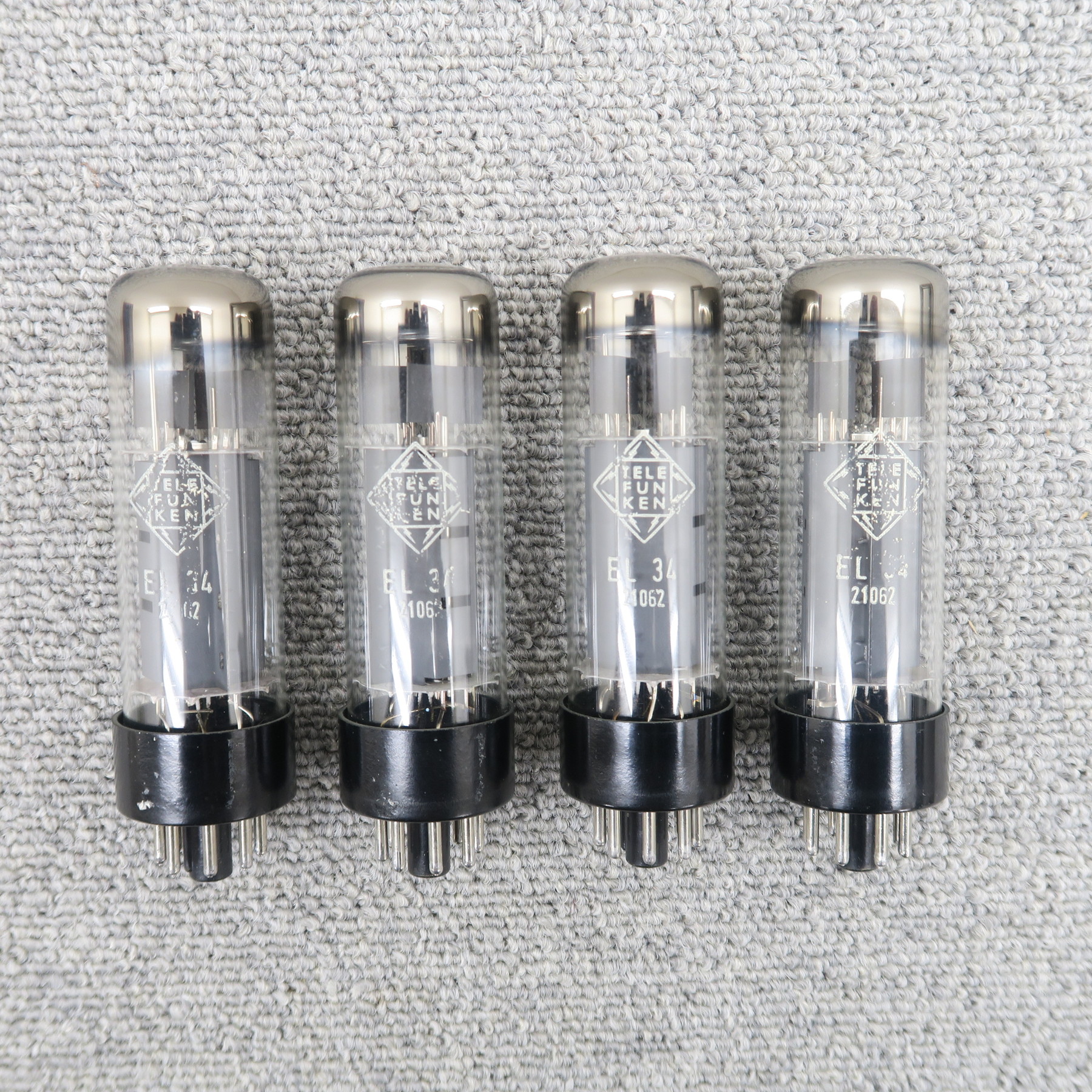 Bランク】TELEFUNKEN EL34 4本 真空管 テレフンケン @59788 / 中古