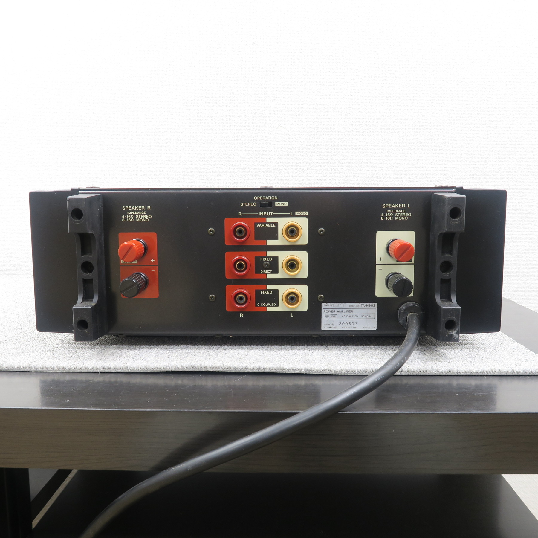 ジャンク】SONY ESPRIT TA-N902 パワーアンプ ソニー @59833 / 中古