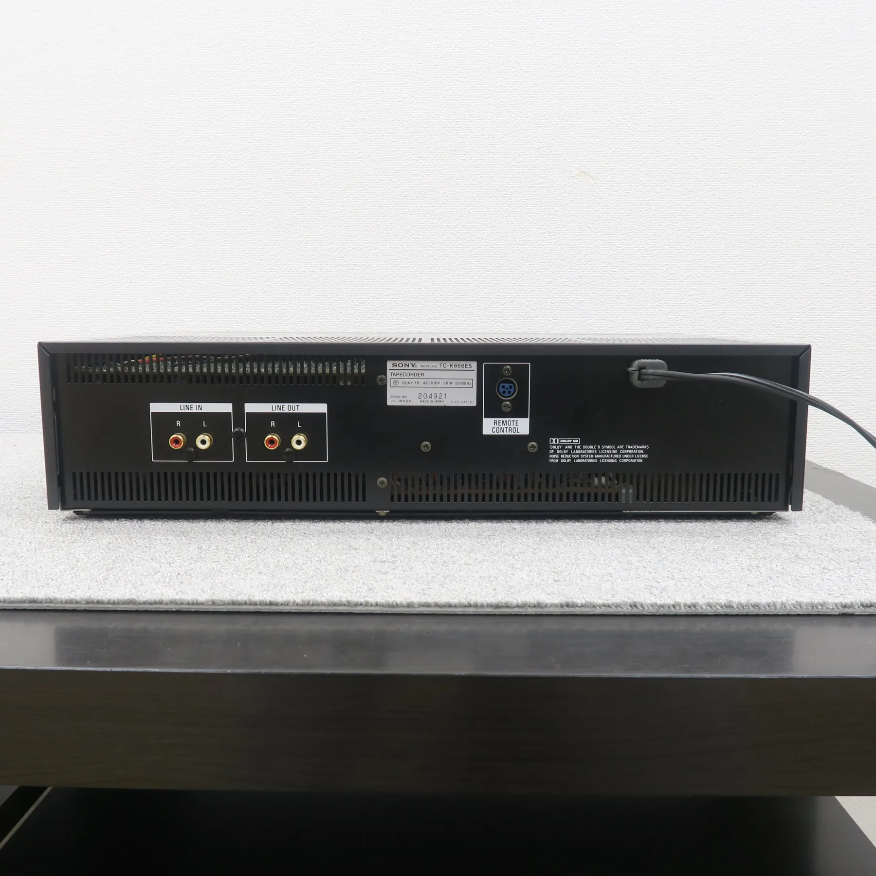SONY TC-K666ES カセットデッキ ソニー @60246｜中古オーディオ販売