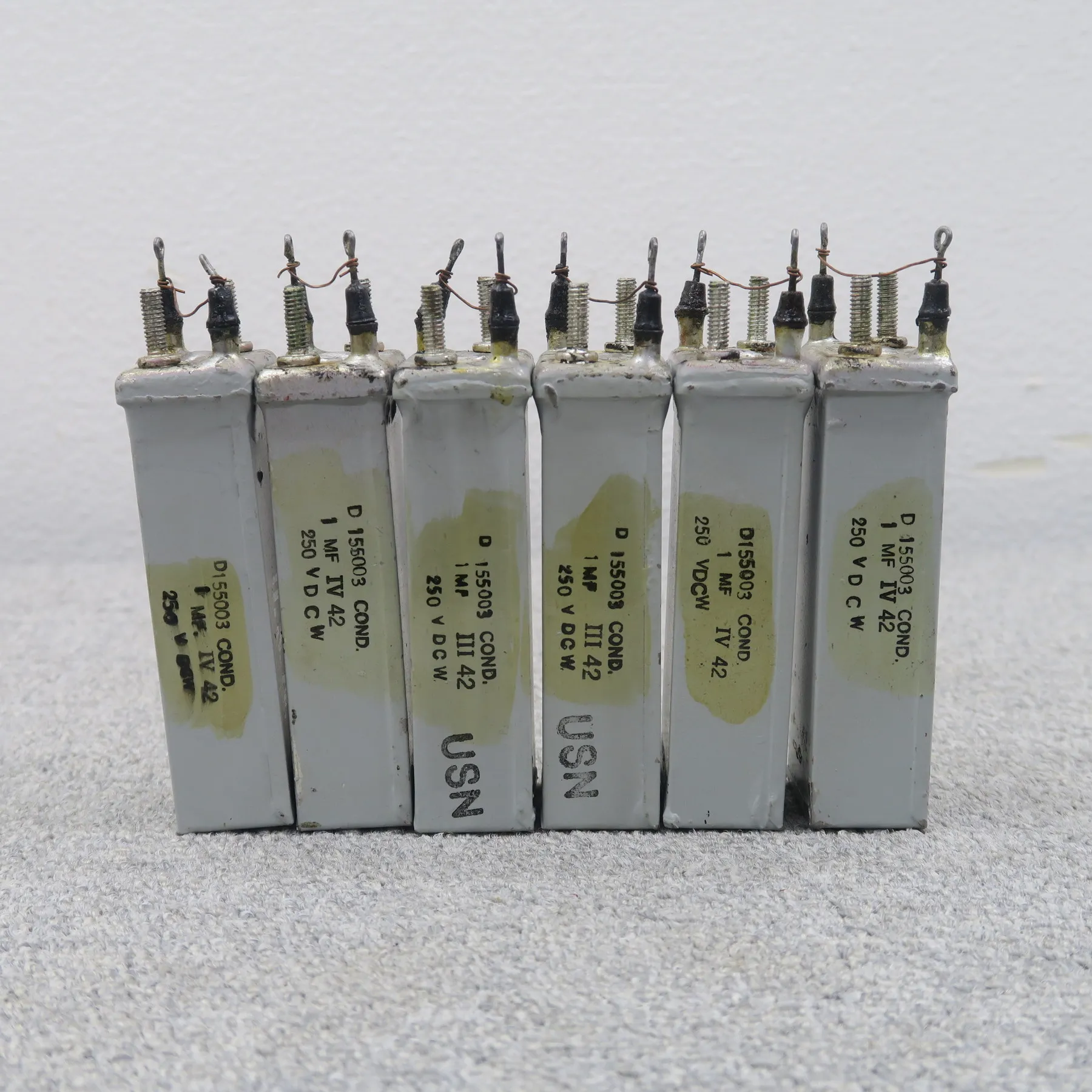 Western Electric D155003 6本 コンデンサー ウエスタンエレクトリック