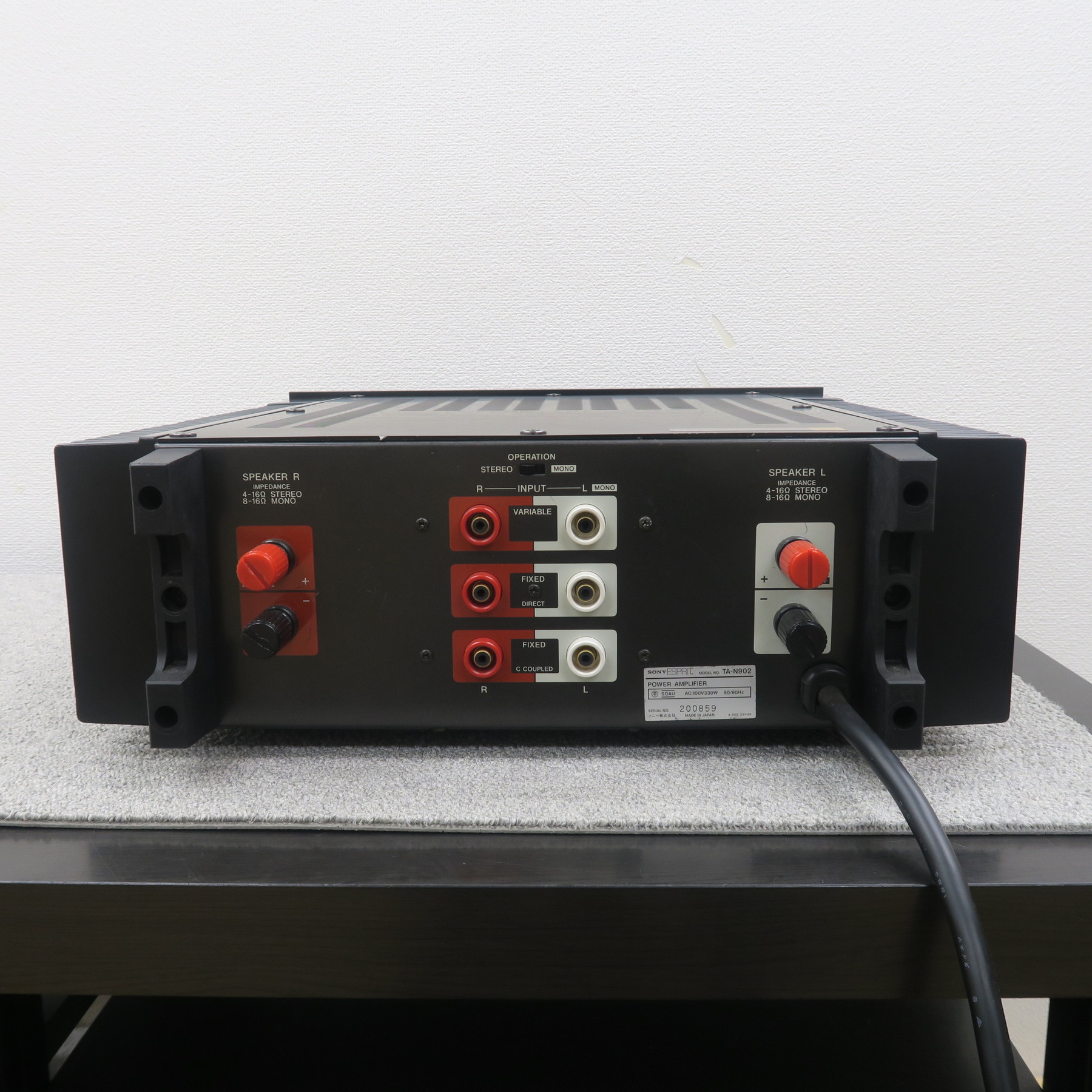 現状】SONY ESPRIT TA-N902 パワーアンプ ソニー @60318｜中古