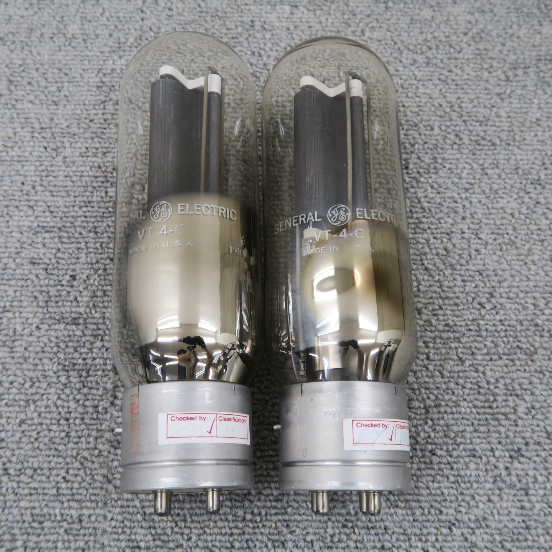 現状】GE VT-4-C/211 2本 真空管 ゼネラルエレクトリック @60579｜中古