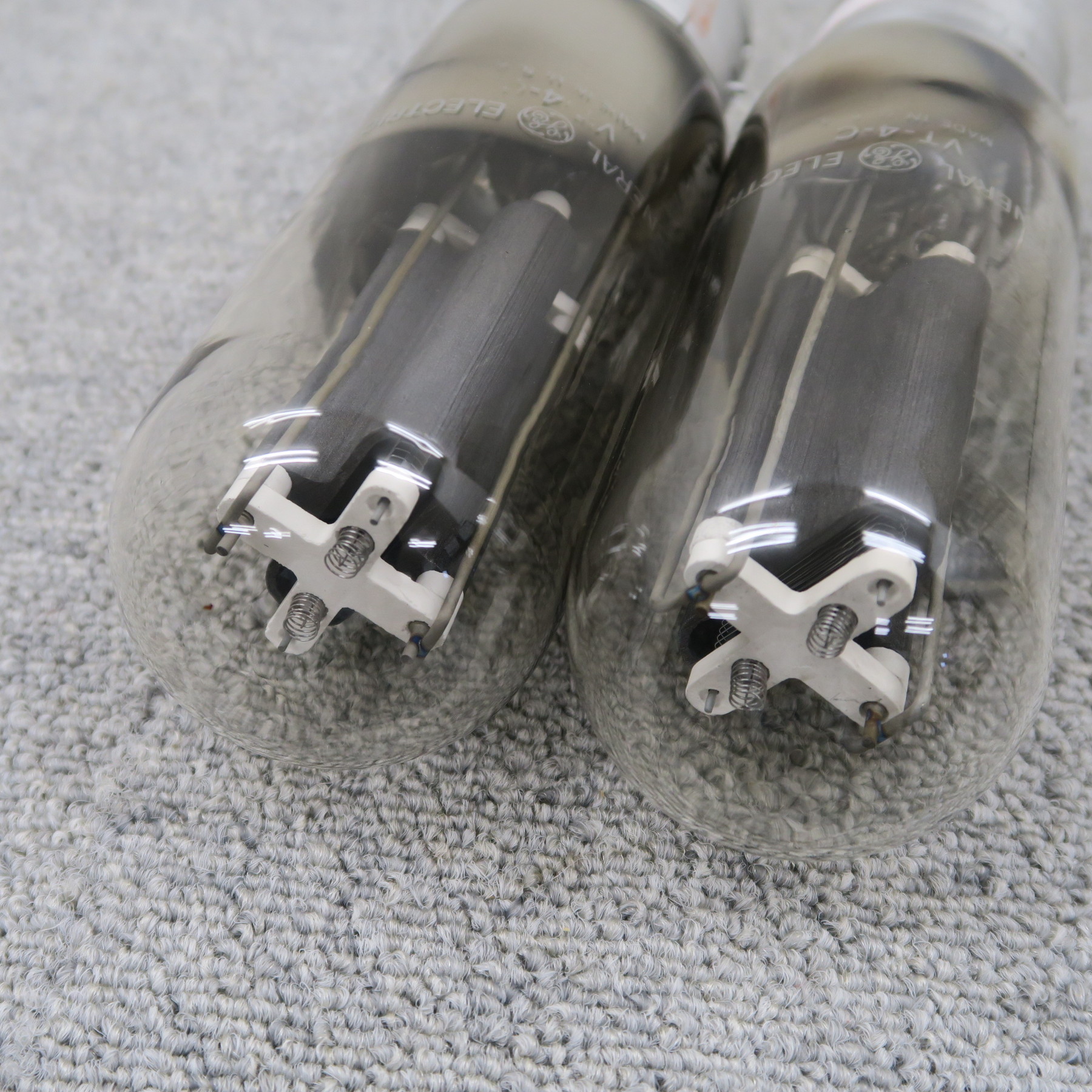 現状】GE VT-4-C/211 2本 真空管 ゼネラルエレクトリック @60579｜中古