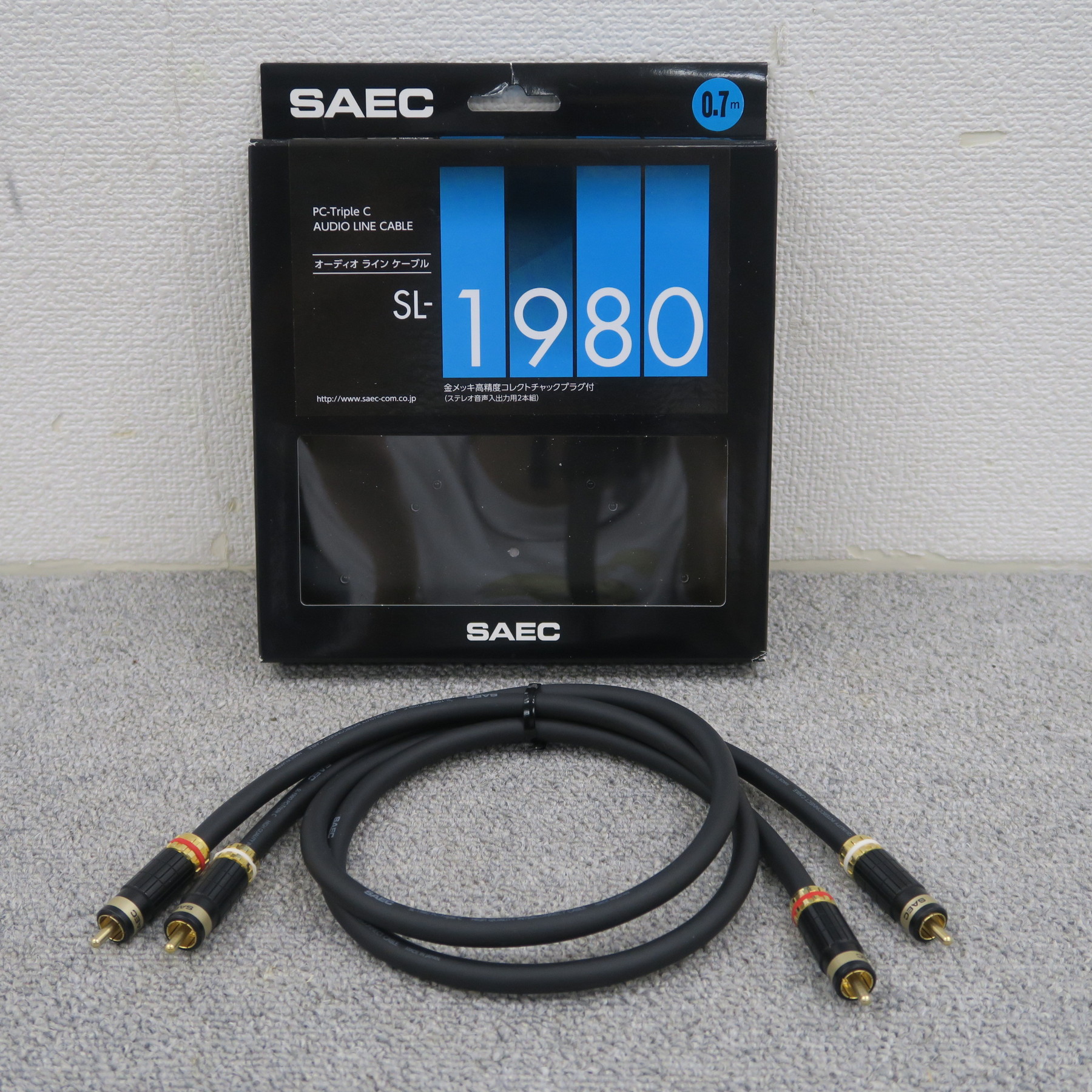Aランク】SAEC SL-1980 0.7m RCAケーブル サエク @60832｜中古