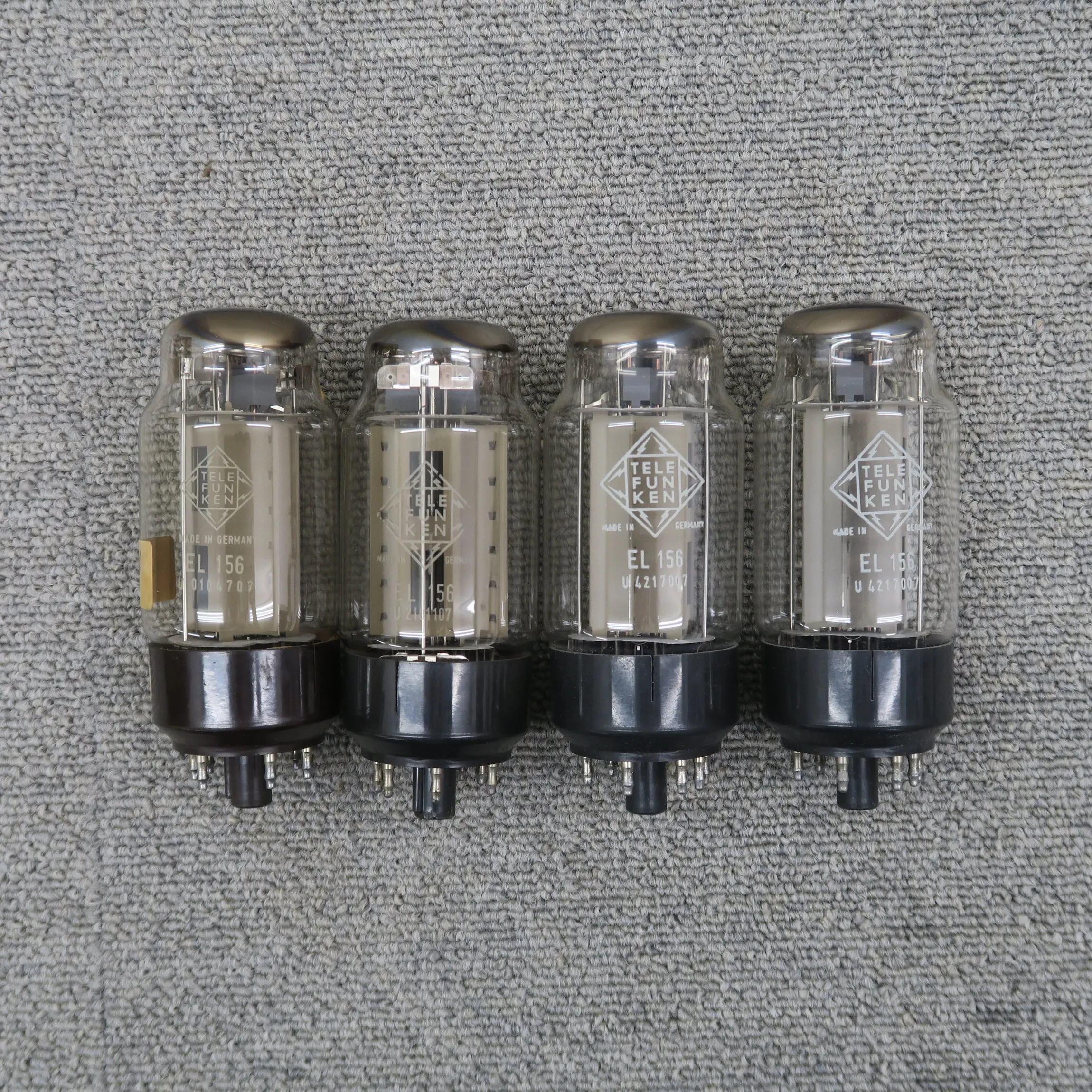 現状】TELEFUNKEN EL156 4本 真空管 テレフンケン @60497｜中古