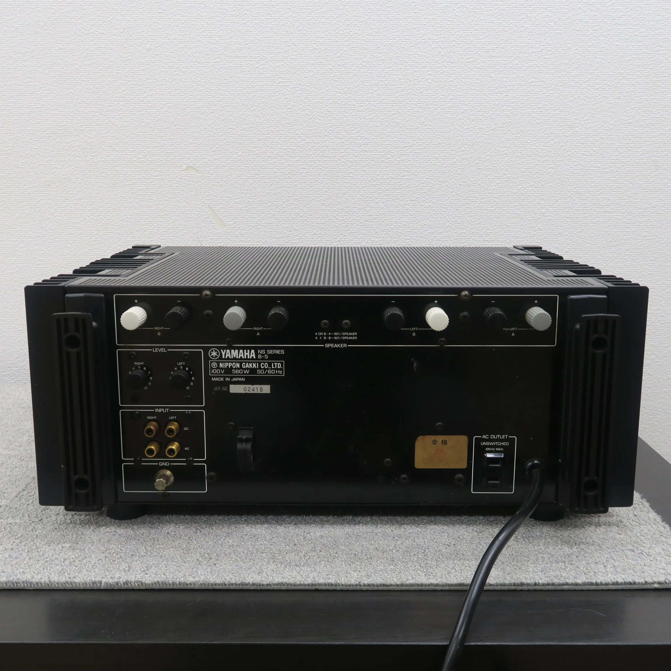ジャンク】YAMAHA B-5 パワーアンプ ヤマハ @60336｜中古オーディオ