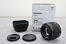 【美品】Panasonic H-X025 LEICA DG SUMMILUX 25mm/F1.4 ASPH レンズ 元箱付 @49093